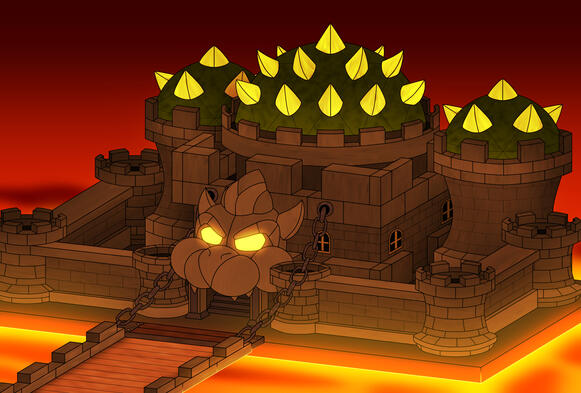 Bowser's Castle - Bowser's Last Shot