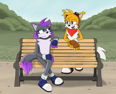 Commission - Raven and Tails